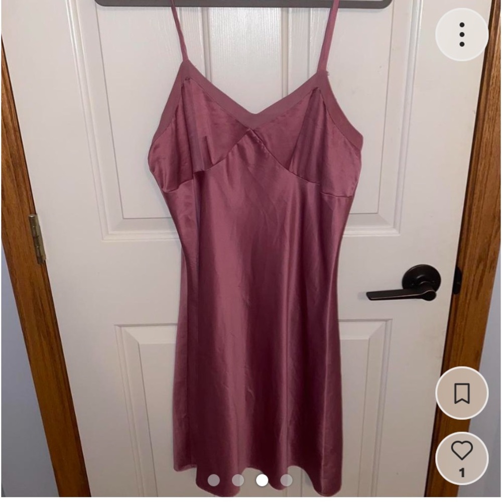 Apt. 9 pink silk slip dress (size medium)